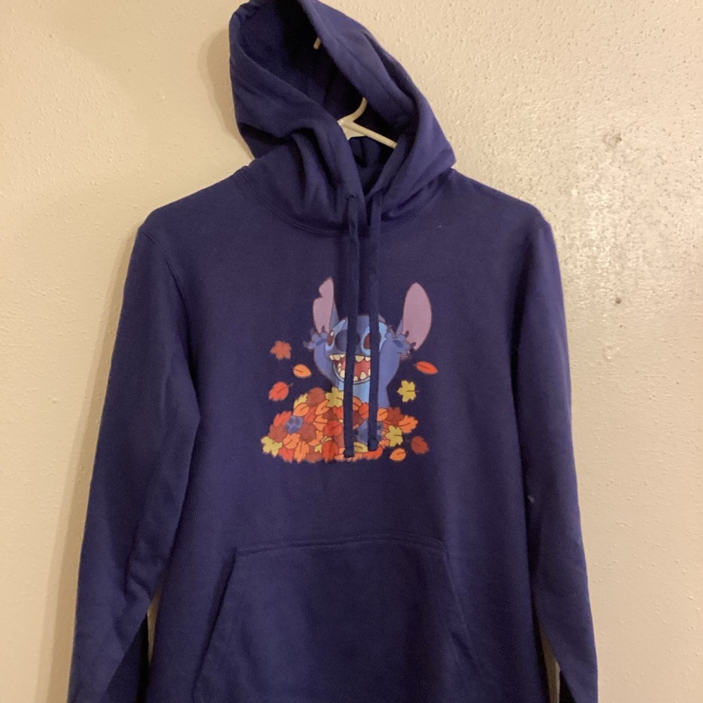 Disney Port & Company Stitch Hoodie Sweatshirt Size Small NWOT